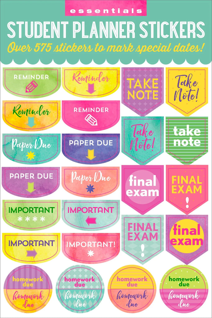 Essential Students Planner Stickers - Daisy Park