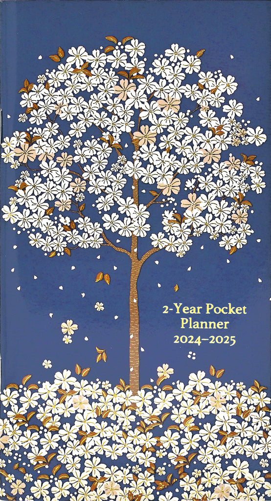 2024 - 25 Falling Blossom 2 year pocket diary - Daisy Park