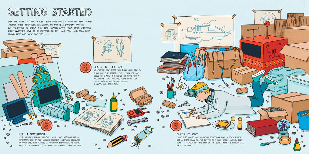 My amazing Inventions sketchbook book - Daisy Park