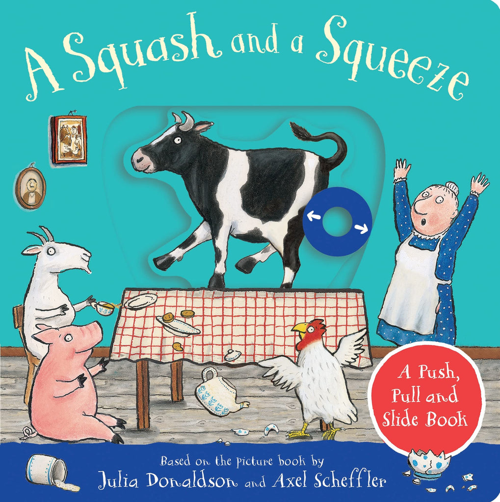 Squash and a Squeeze (Push Pull Slide) board book - Daisy Park