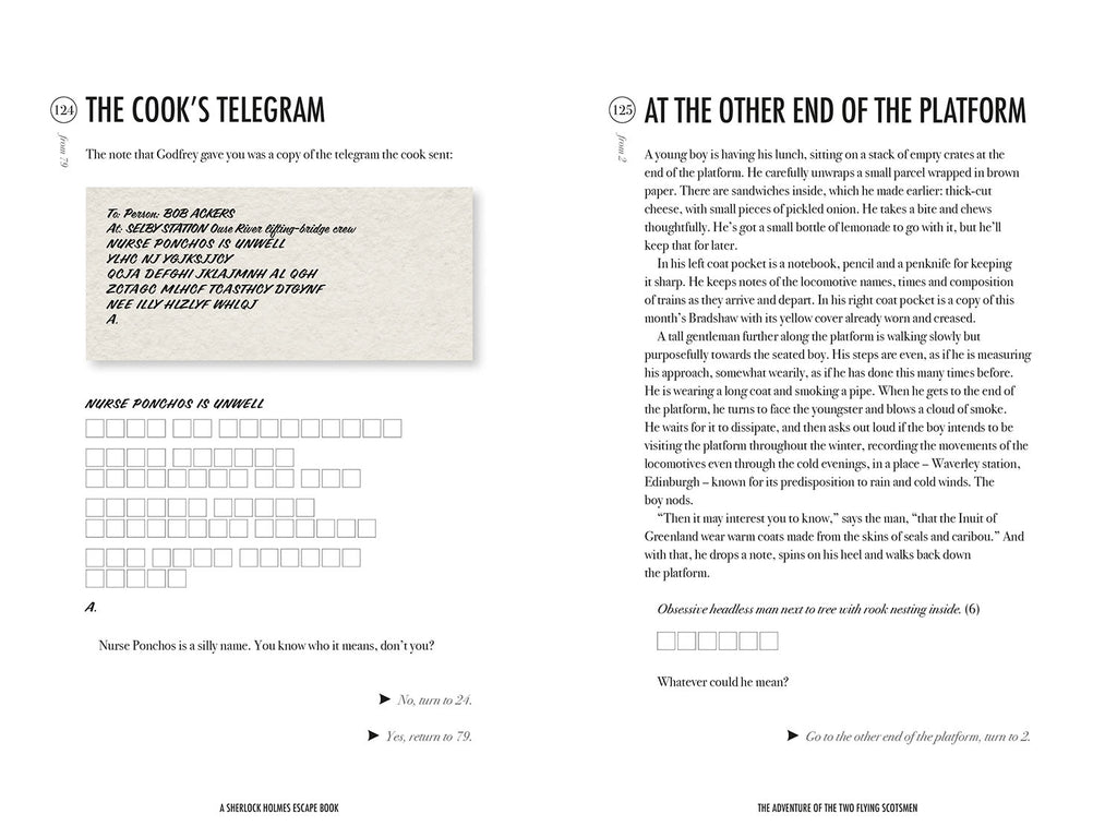 Sherlock Holmes escape book: Flying Scotsman - Daisy Park