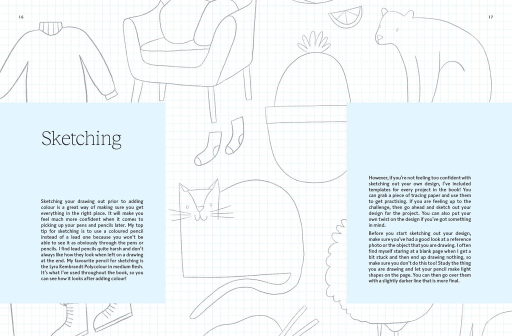 15 minute art drawing book - Daisy Park