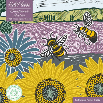 Kate Heiss Sunflower Fields 1000 piece jigsaw puzzle - Daisy Park