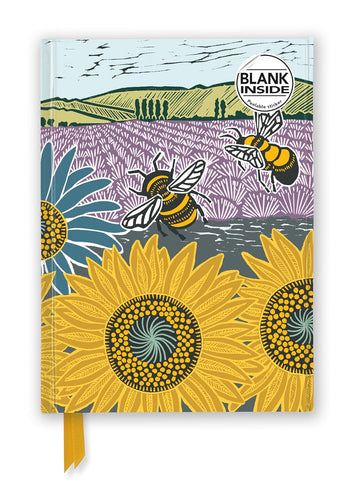 Kate Heiss Sunflower fields blank A5 journal - Daisy Park