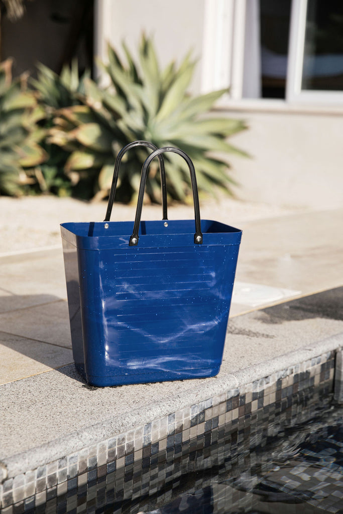 Tall Navy Blue Hinza bag - Daisy Park