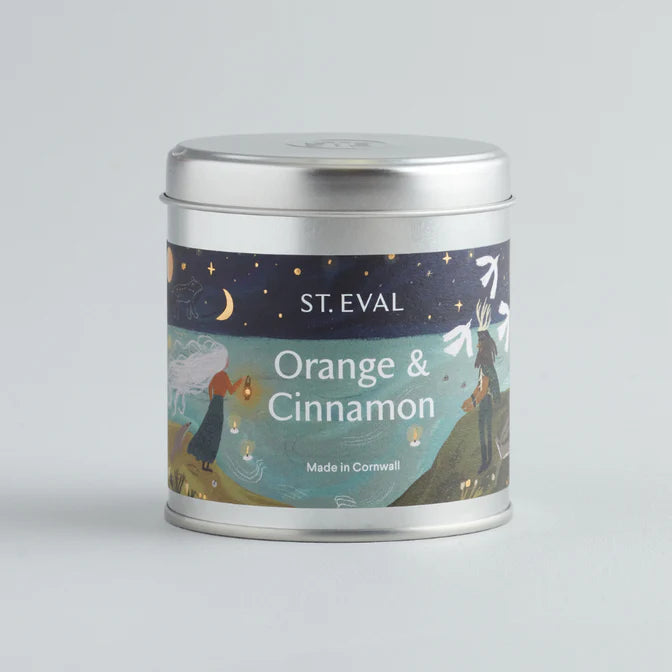 St Eval Orange and cinnamon tin candle - Daisy Park