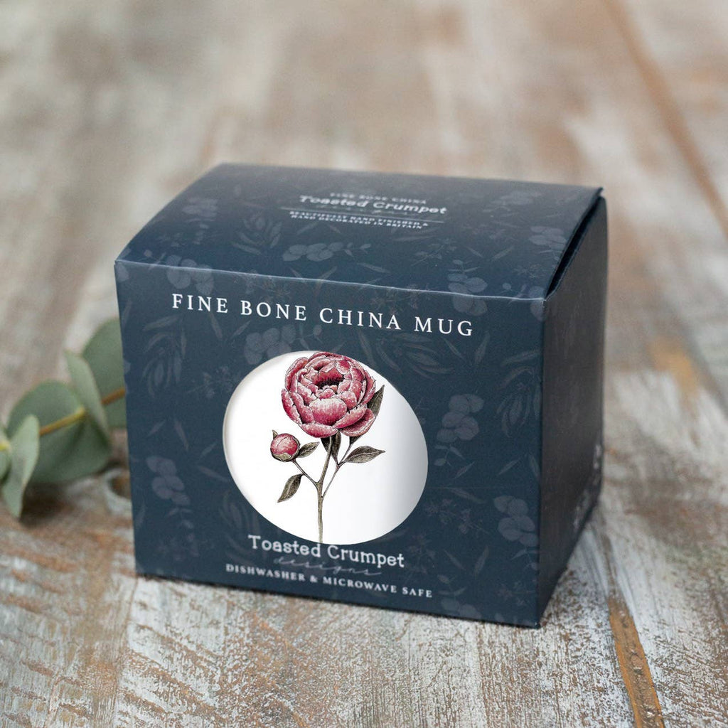 Peony Fine Bone China Mug in a Gift Box - Daisy Park