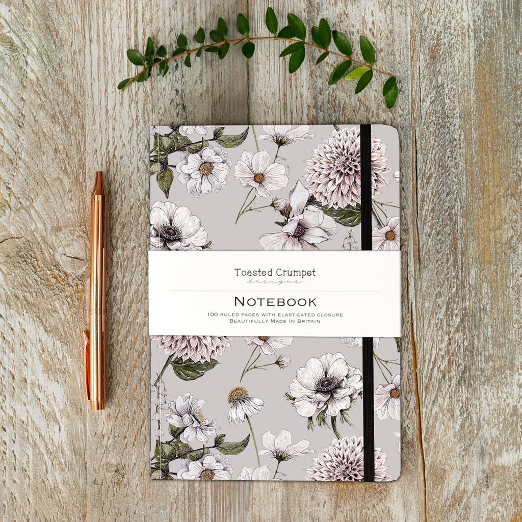 Toasted Crumpet The Blanc stone collection A5 lined notebook - Daisy Park