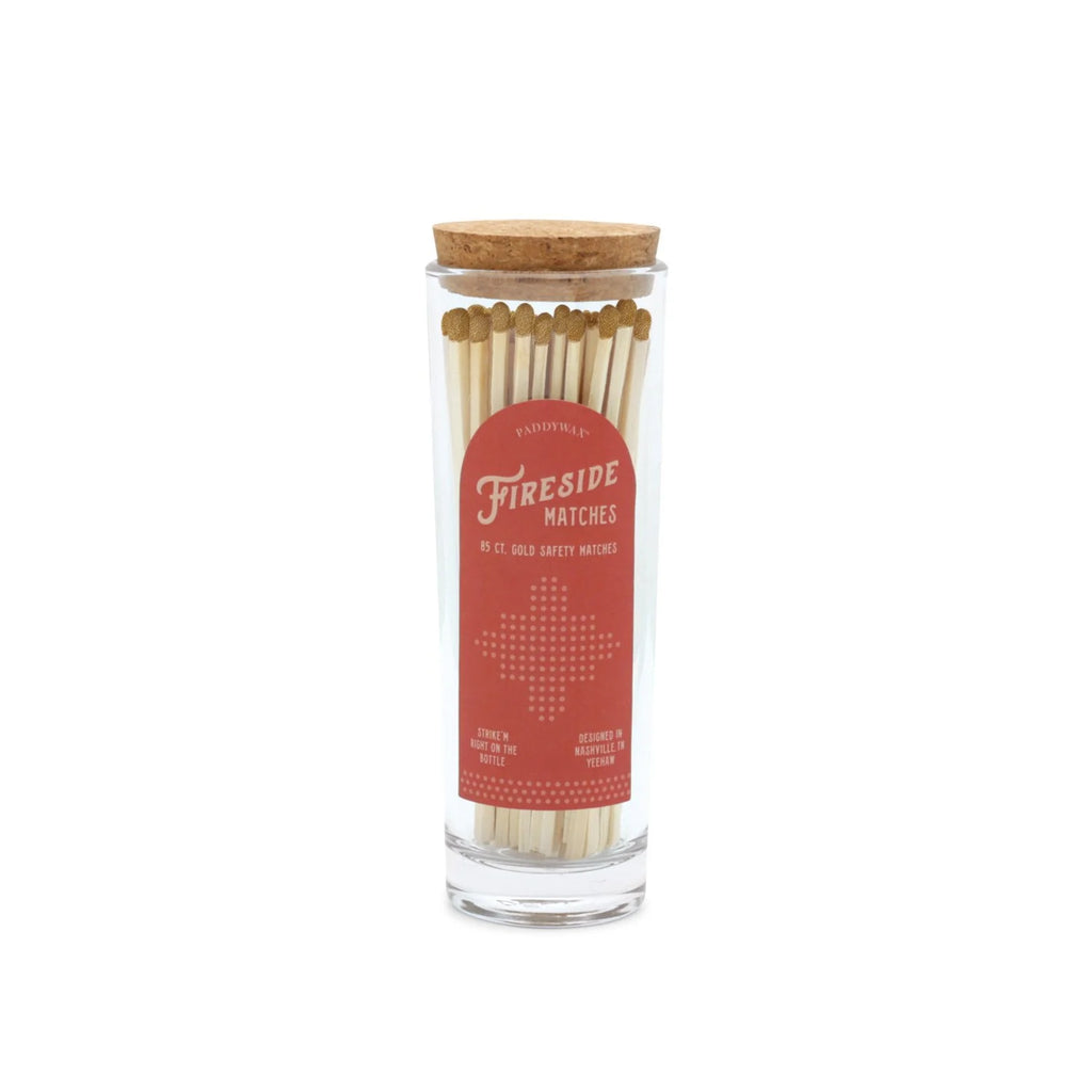 Fireside tall safety matches - Red Gold - Daisy Park