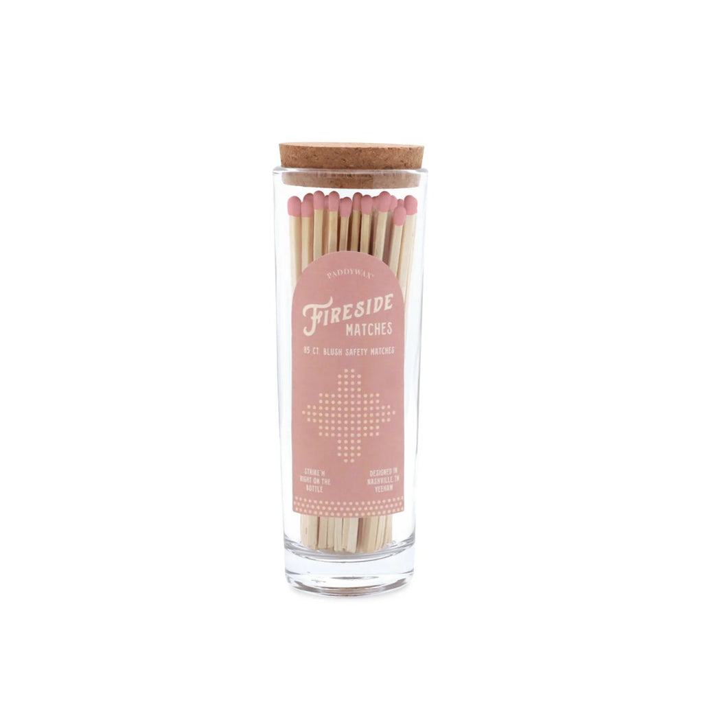 Fireside tall safety matches - Blush pink - Daisy Park