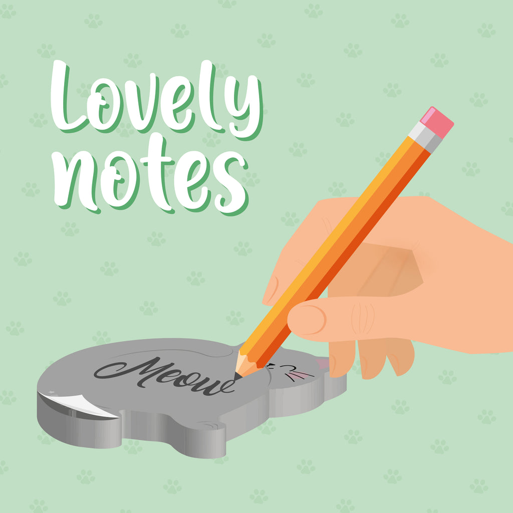 Legami Lovely notes adhesive notepad Kitty - Daisy Park