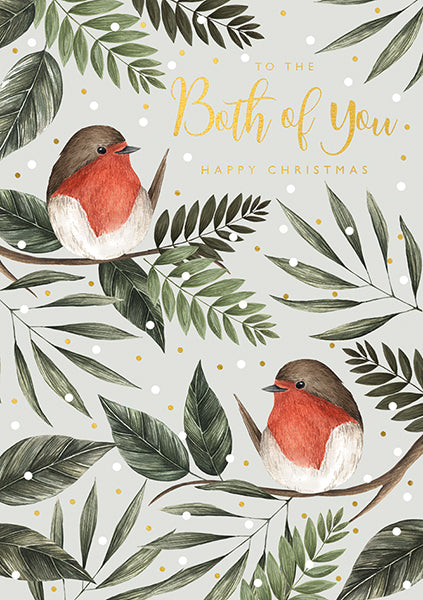 Both of you Robins Christmas Card - Daisy Park