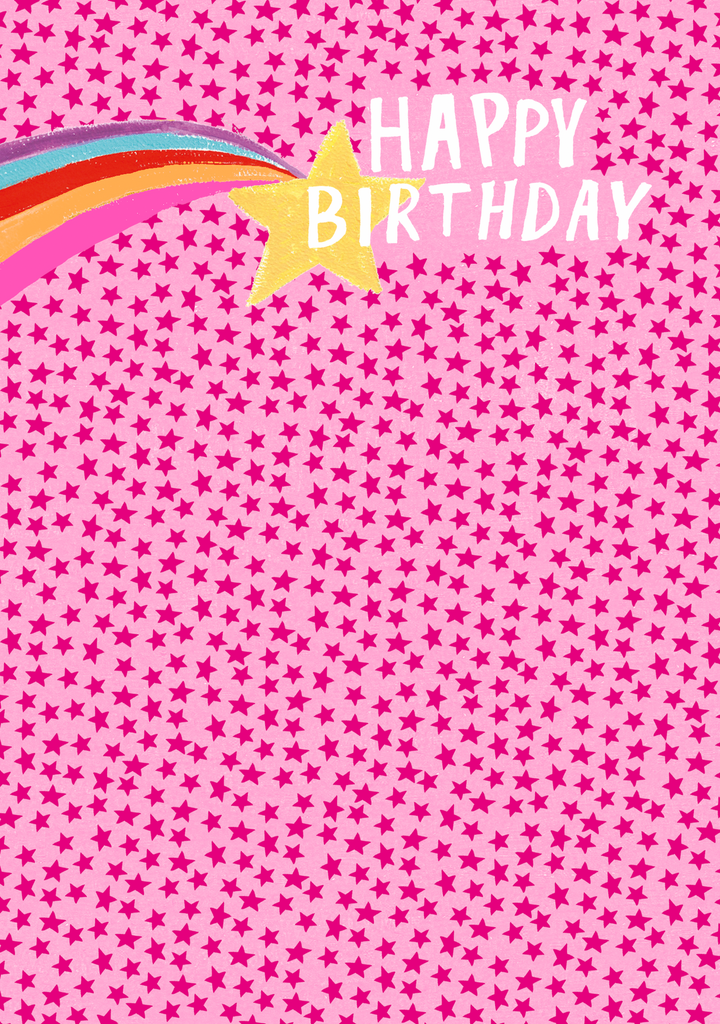 Shooting Star Happy Birthday card - Daisy Park