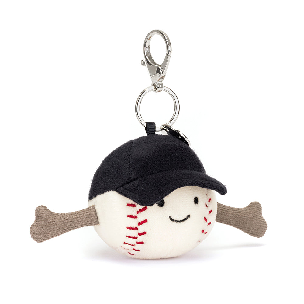 Jellycat Sports baseball bag charm - Daisy Park