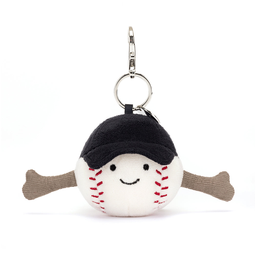 Jellycat Sports baseball bag charm - Daisy Park