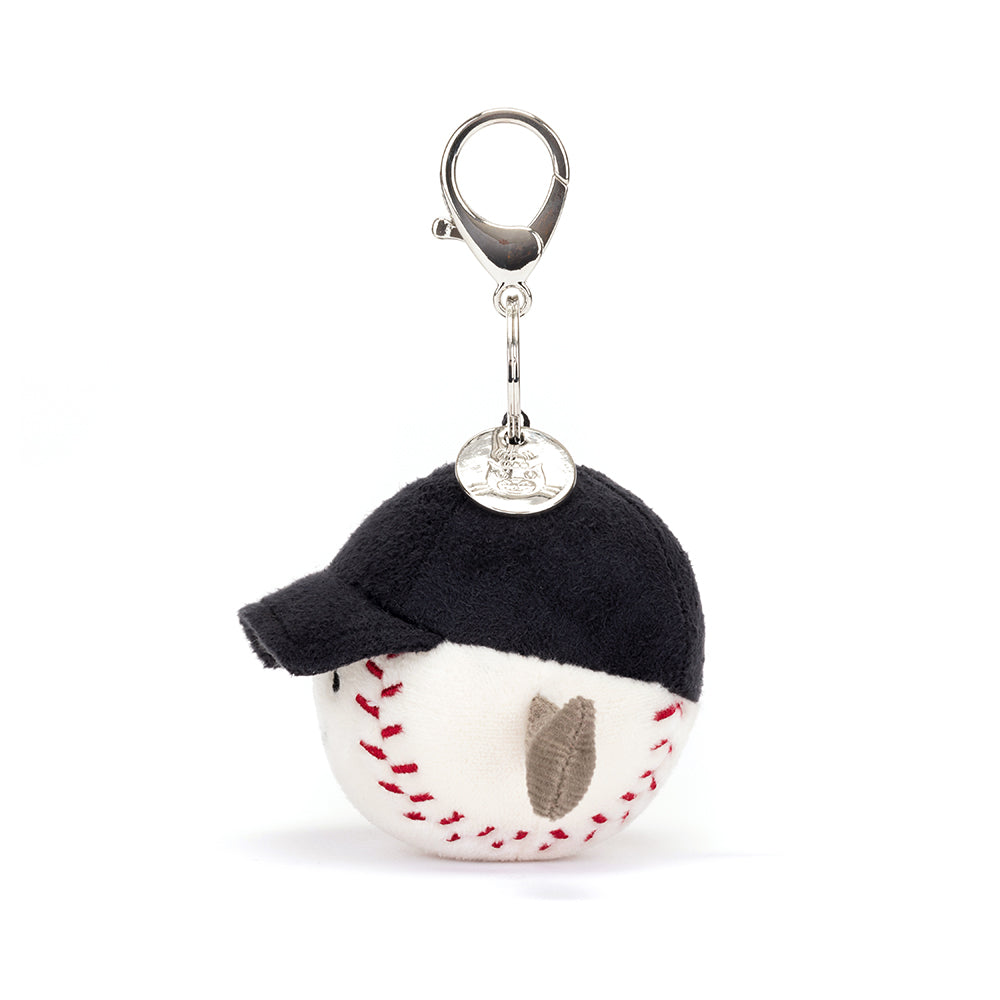 Jellycat Sports baseball bag charm - Daisy Park