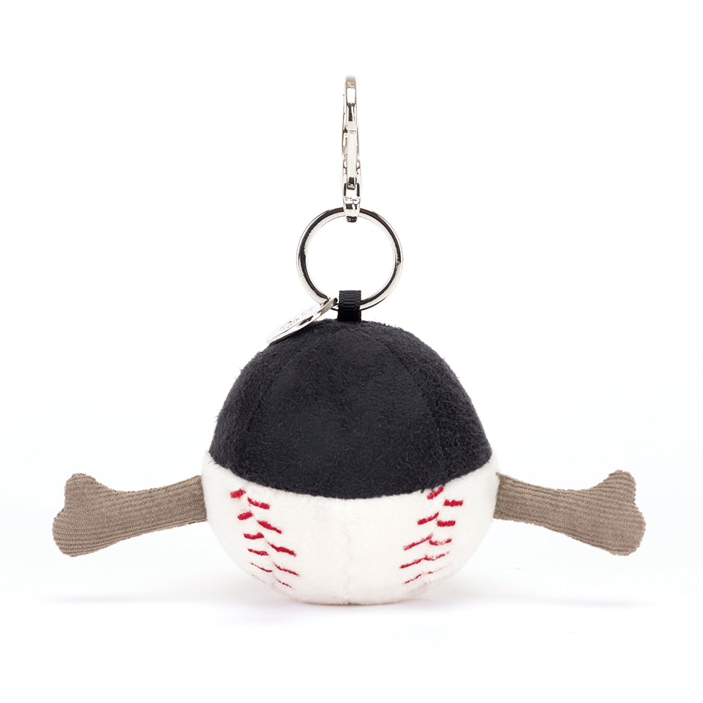 Jellycat Sports baseball bag charm - Daisy Park
