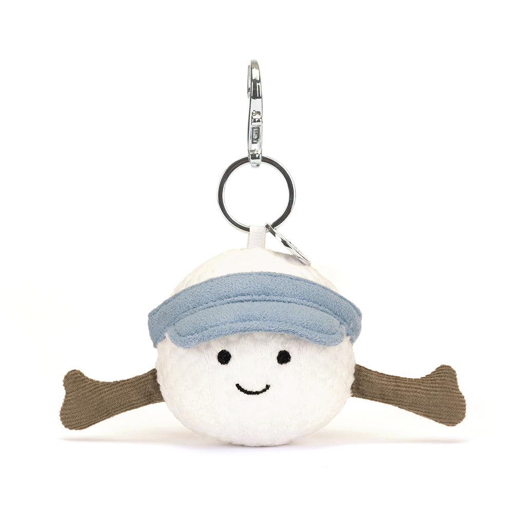 Jellycat Sports golf ball bag charm - Daisy Park