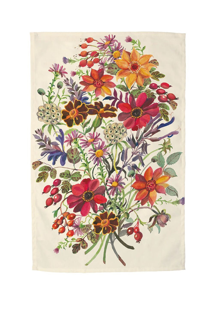 Emma Bridgewater Autumn Flowers tea towel - Daisy Park