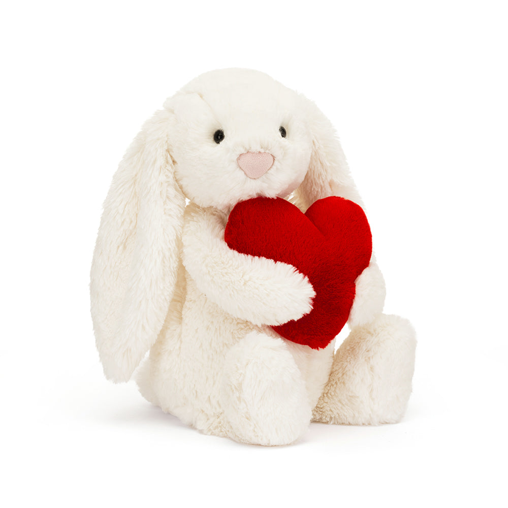 Jellycat Bashful red love heart bunny medium - Daisy Park