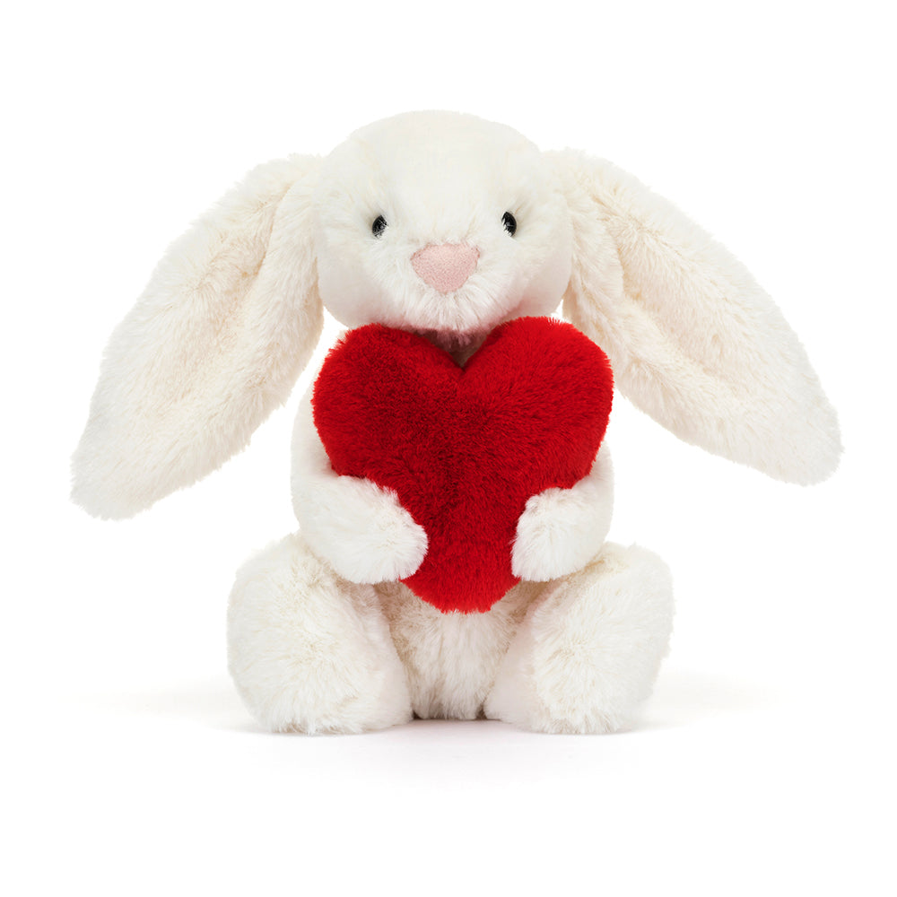 Jellycat Bashful red love heart bunny small - Daisy Park