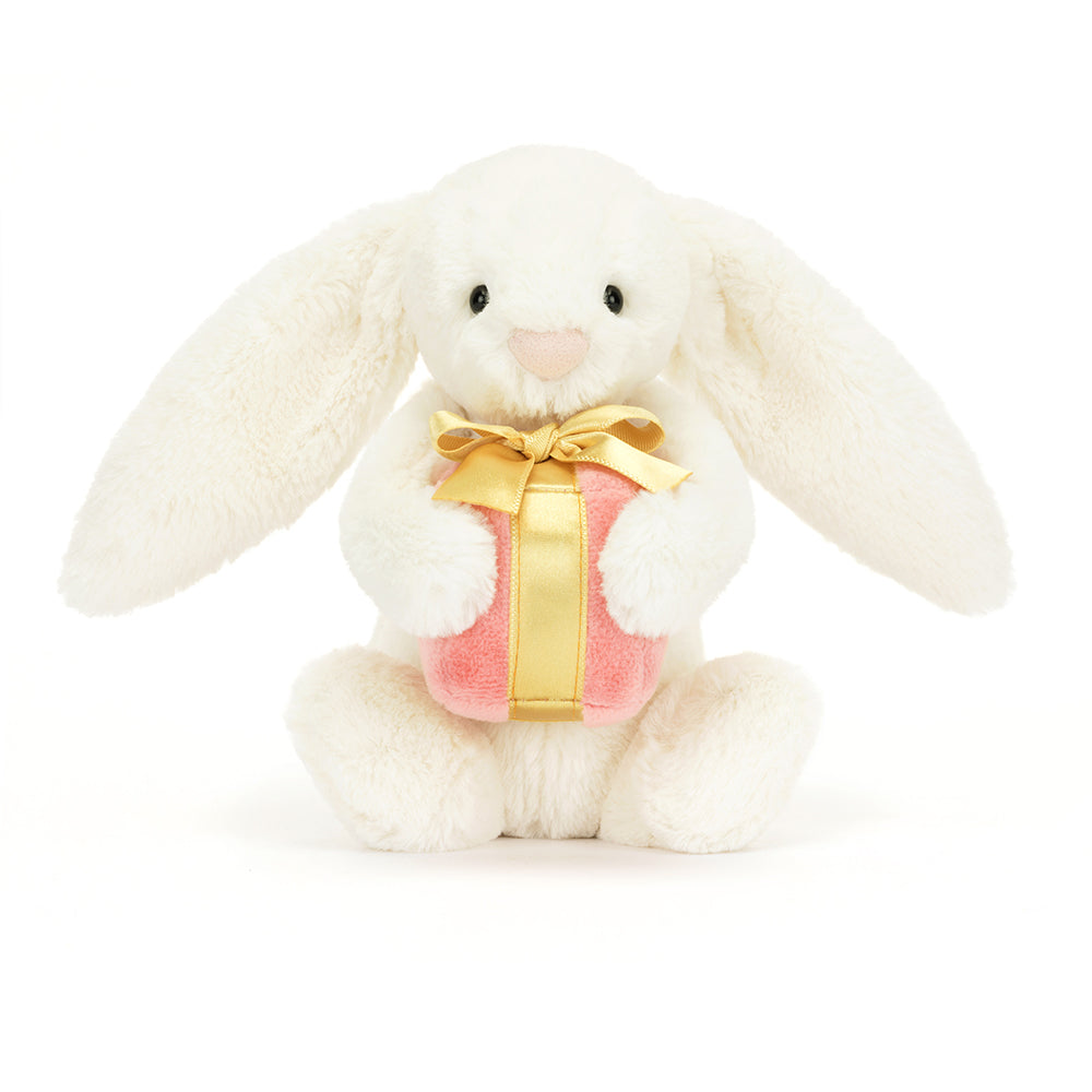 Jellycat Bashful bunny with present - Daisy Park