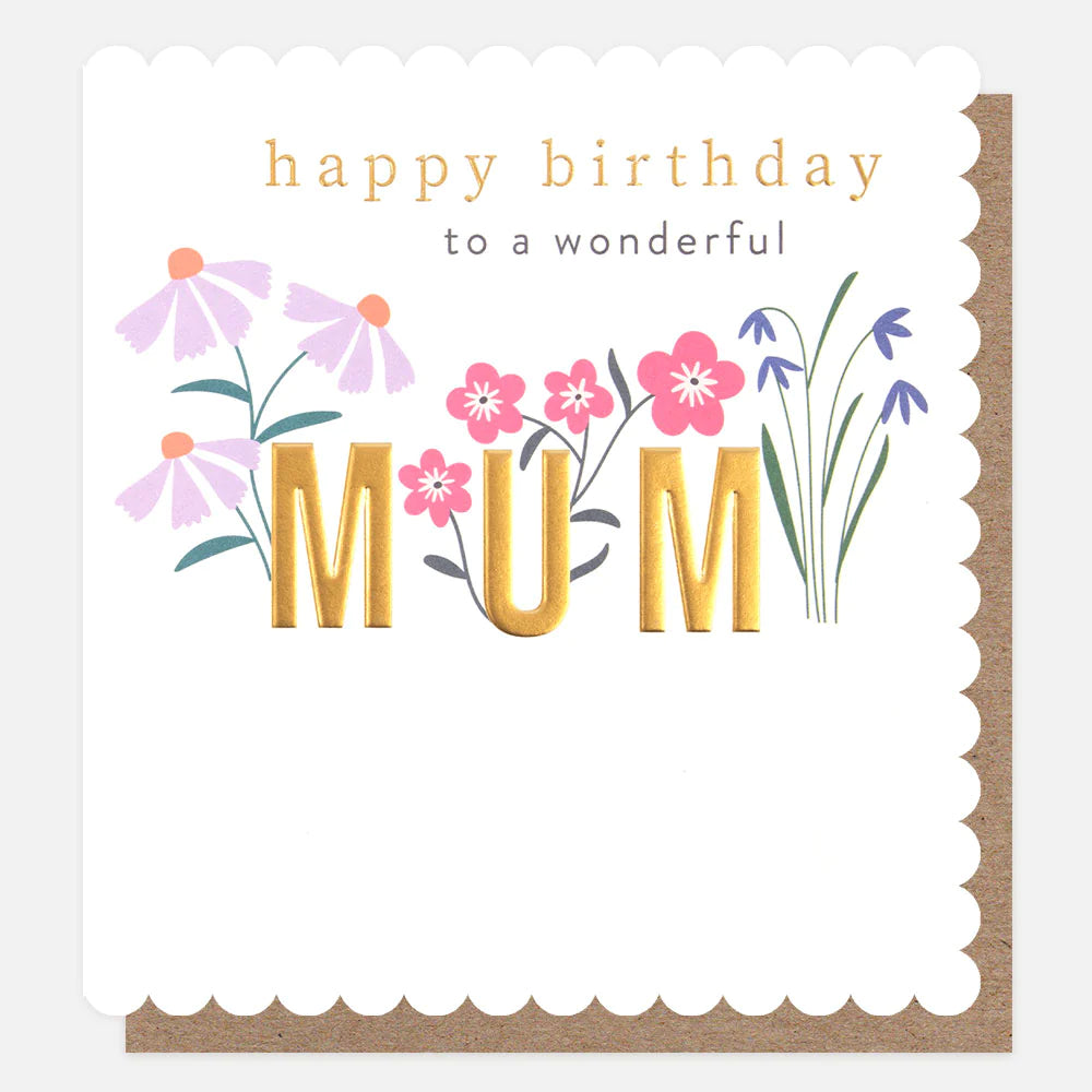 Floral Birthday card for Mum - Daisy Park