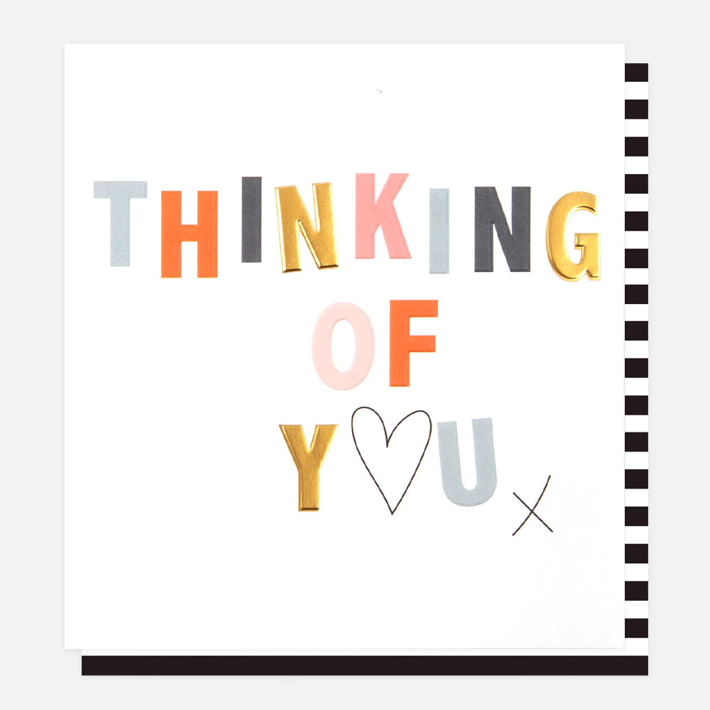 Heart & kiss Thinking of you card - Daisy Park