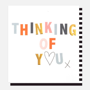 Heart & kiss Thinking of you card - Daisy Park