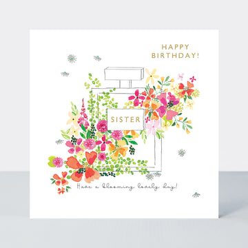 Blossom Perfume Sister birthday card - Daisy Park