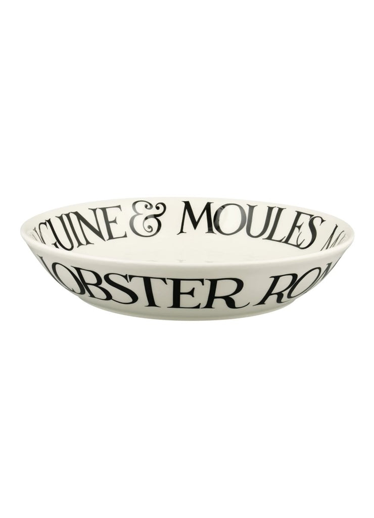 Emma Bridgewater Black toast Crab Linguine medium pasta bowl - Daisy Park