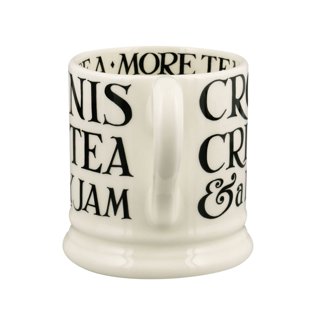 Emma Bridgewater Black Toast Cream tea 1/2 Pint Mug - Daisy Park