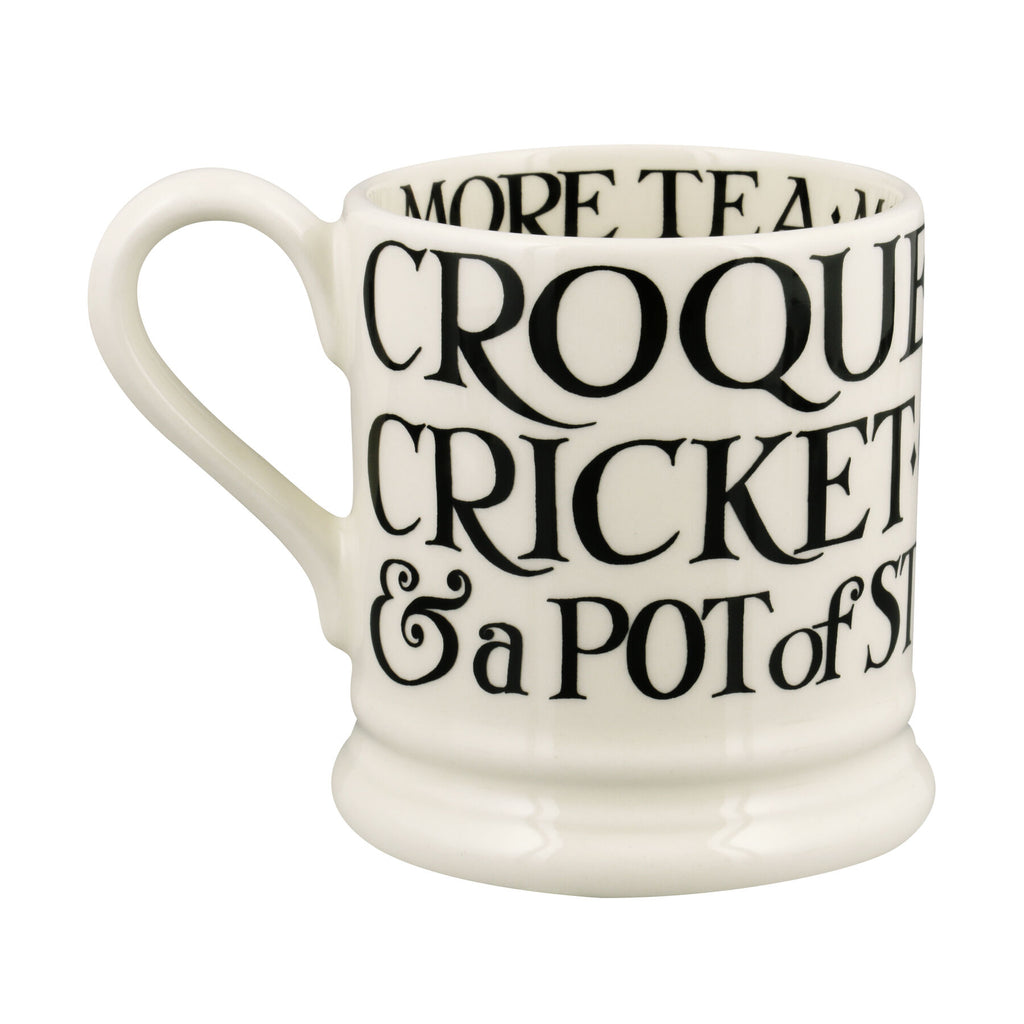 Emma Bridgewater Black Toast Cream tea 1/2 Pint Mug - Daisy Park