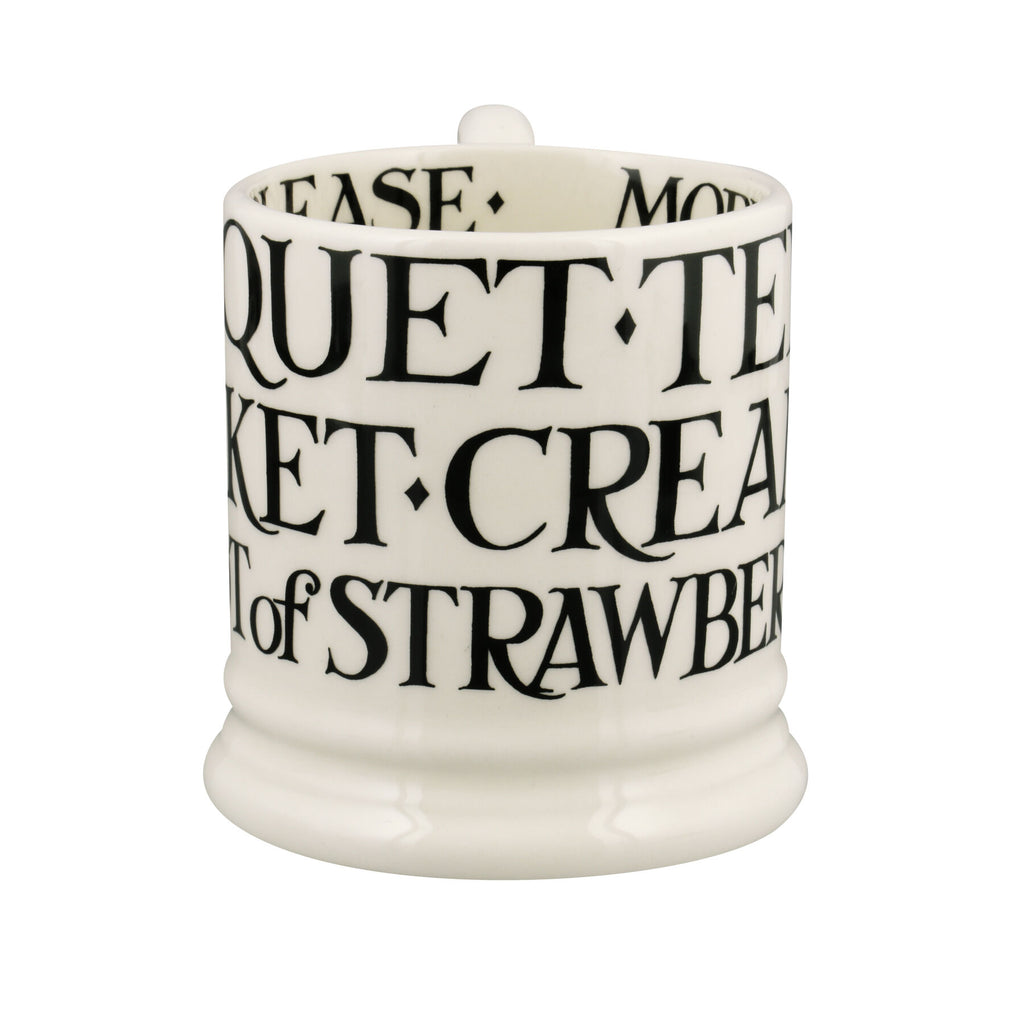 Emma Bridgewater Black Toast Cream tea 1/2 Pint Mug - Daisy Park