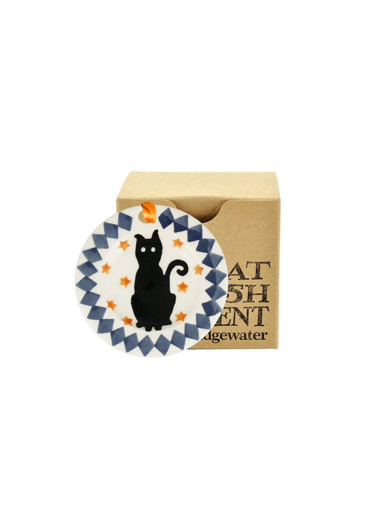 Emma Bridgewater The Wise Witches Black cats tiny plate decoration - Daisy Park