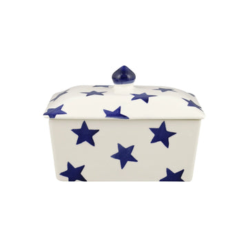 Emma Bridgewater Blue star small butter dish - Daisy Park