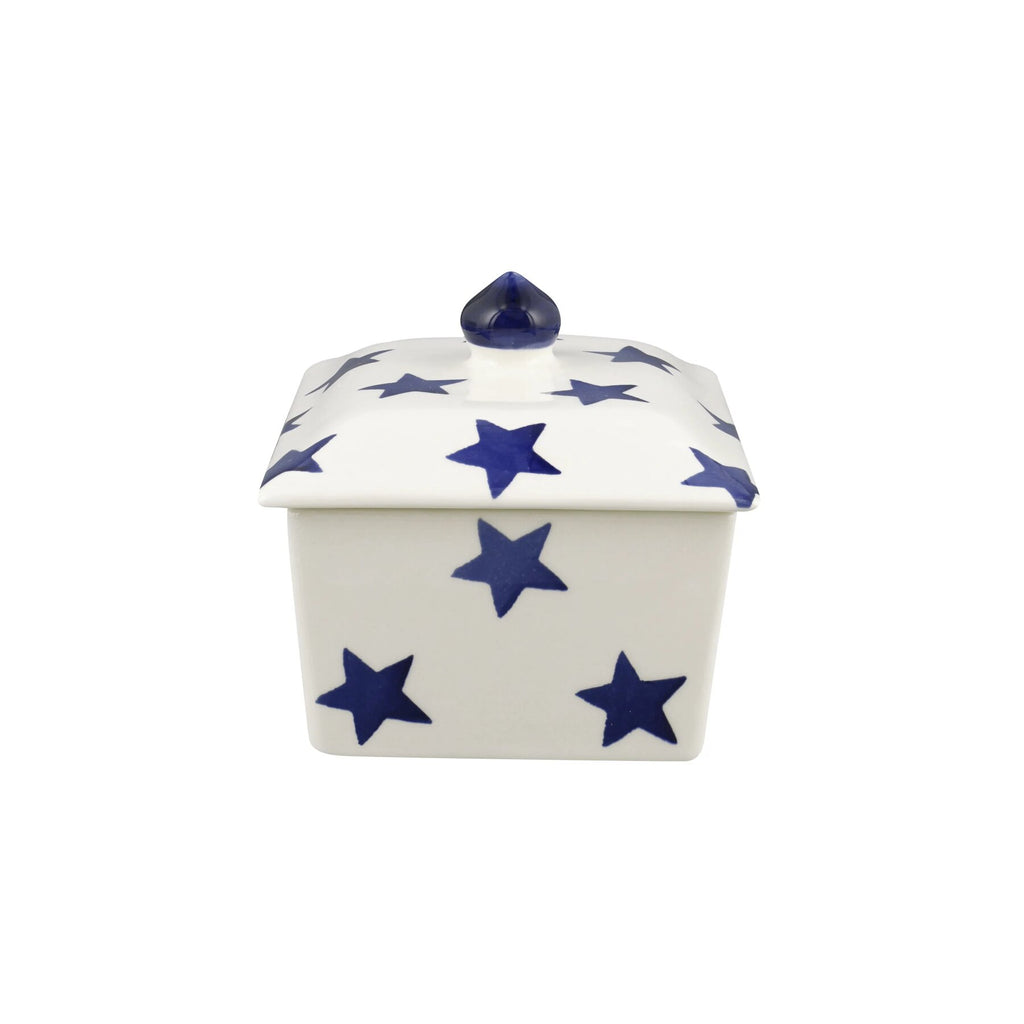 Emma Bridgewater Blue star small butter dish - Daisy Park