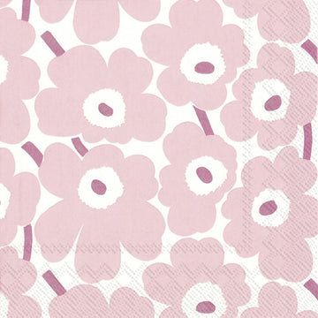 Unikko Light rose cocktail Napkins - Daisy Park