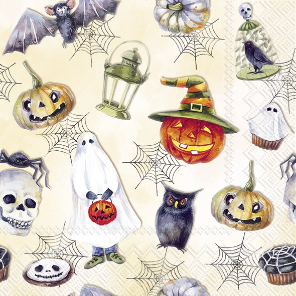 Happy Halloween cocktail napkins - Daisy Park