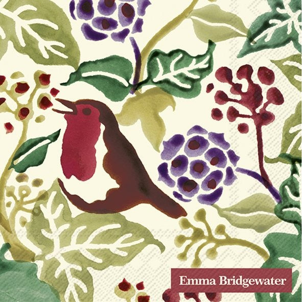 Emma Bridgewater Christmas ivy cocktail napkins - Daisy Park
