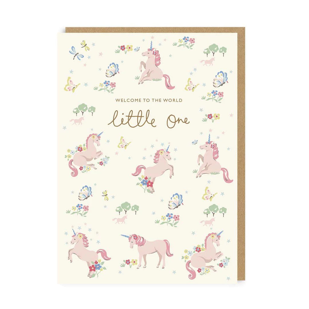 Cath Kidston Hello Little one Unicorn card - Daisy Park