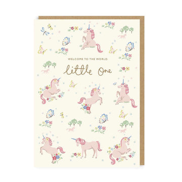 Cath Kidston Hello Little one Unicorn card - Daisy Park