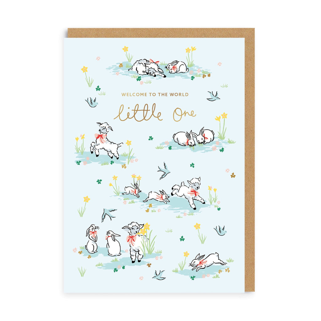 Cath Kidston Hello Little one Lamb card - Daisy Park