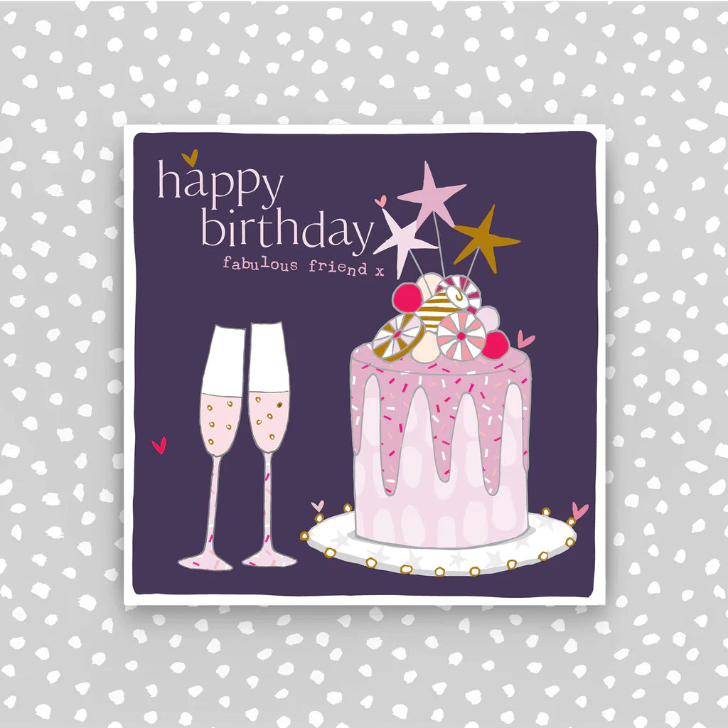 Birthday Cake Fabulous Friend Card - Daisy Park