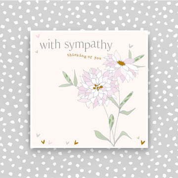With Sympathy card - Daisy Park