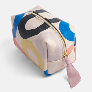 Multi Loop cube cosmetic bag - Daisy Park