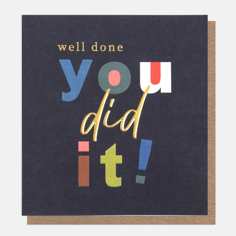 You did it! Congratulations card - Daisy Park
