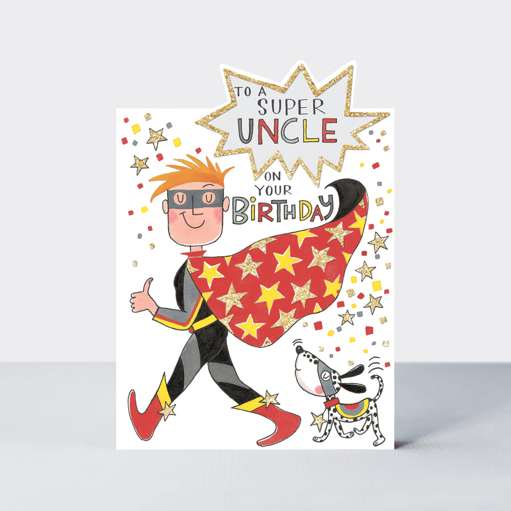 Super Uncle birthday card - Daisy Park
