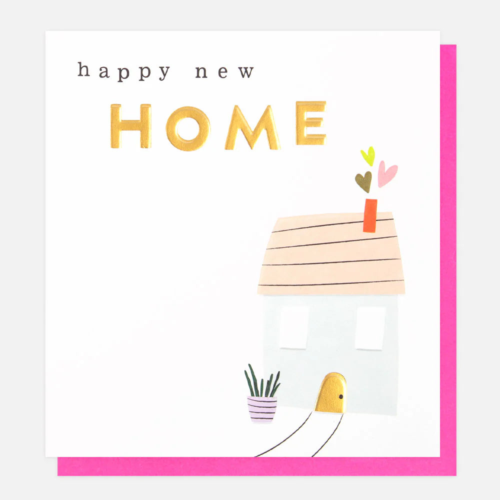House & Hearts New Home card - Daisy Park