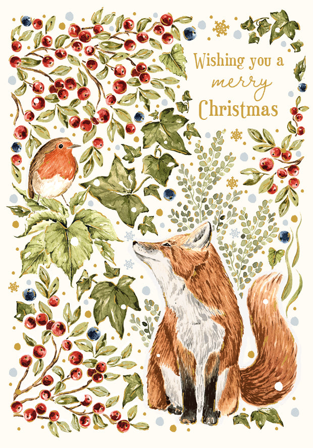 Fox Christmas card - Daisy Park